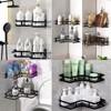 ZVZM Shower Shelf No Drilling Black Corner Shelf, Shower Shelf,