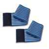 2 fasce elastiche blu universali regolazione a strappo lunghezza 60Cm