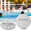 TonGass (2-Pack Round 9 1/8" Skimmer Valve Top Cover Lids
