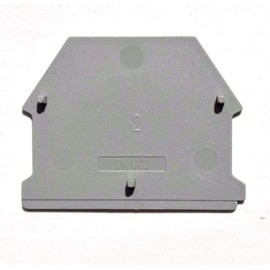 ICI Dinkle DK4NC-BR DIN Rail Terminal Block End Cover for DK2.5N-BR DK4N-BR Brown, Pack of 10