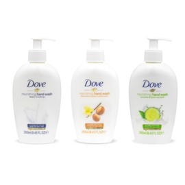 Dove, Nourishing Hand Wash Variety of 3 (Deeply Nourishing, Shea Butter & Warm Vanilla, Cucumber & Green Tea) - 250 ML (8.45 FL OZ) - International Version…