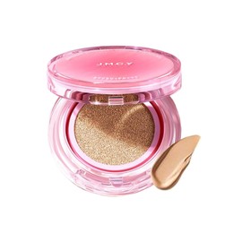 JMCY Cushion Foundation Glossy Cream Foundation Moisturizing Cushion Cream Lightweight SPF50+ PA+++ Concealer 6 Colors Long Lasting Comfort -LC04 Beige