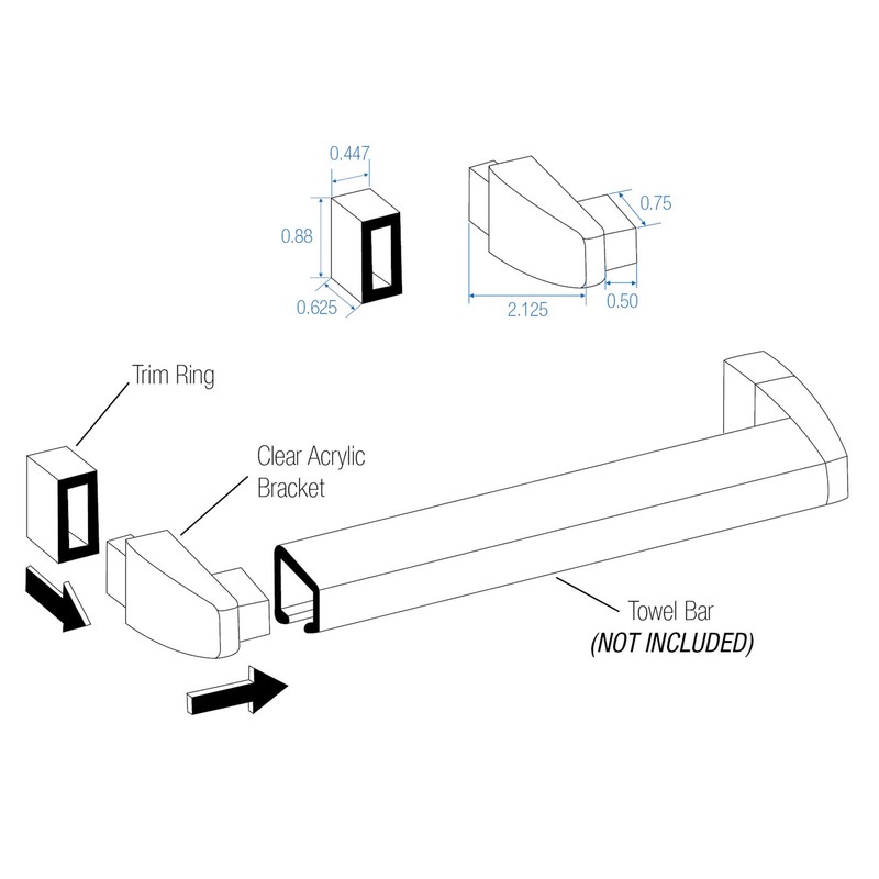 Basco ECPPDLX51BN framed sliding shower door parts, Brushed Nickel