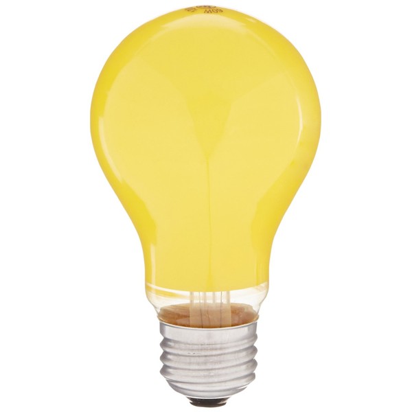 Westinghouse Lighting 0345200, 60 Watt, 120 Volt Yellow Incandescent A19 Light Bulb - 1000 Hours