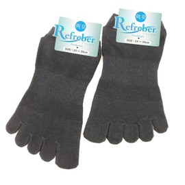 Applause 3-Pair Set, 5-Toe Sneaker-Length Socks, Deodorizing, Refreshvia Socks