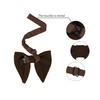 Allegra K Solid Pre-tied Bow Ties for Women Men Formal