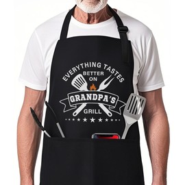 Fathers Gifts For Papa, Grandpa Kitchen Gifts, Apron for Grandfather Papa Day Gift