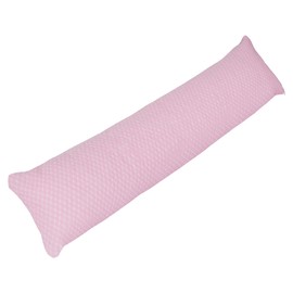 Memory Foam Body Pillow- for Side Sleepers, Back Pain, Pregnant Women, Aching Legs and Knees, Hypoallergenic Zippered Protector by Lavish Home (Pink)