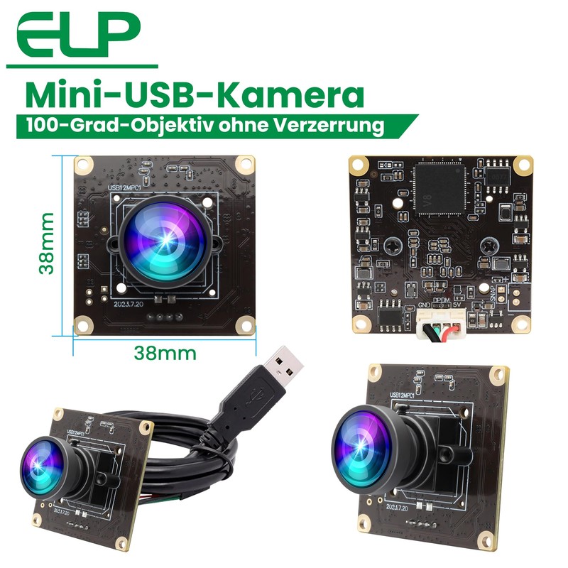 G 1080P 120fps USB Camera Module for Computer 12MP Lightburn
