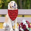Valentine's Day Dog Bandana, 2 Pack Adjustable Holiday Party Birthday