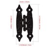 TamBee Black Cabinet Hinges Door Hinges Flush Mount Flat Hinges