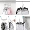 AIMALL Space-Saving Clothes Hanger 15x1.8in Iron Multi-Layer Organiser with 9