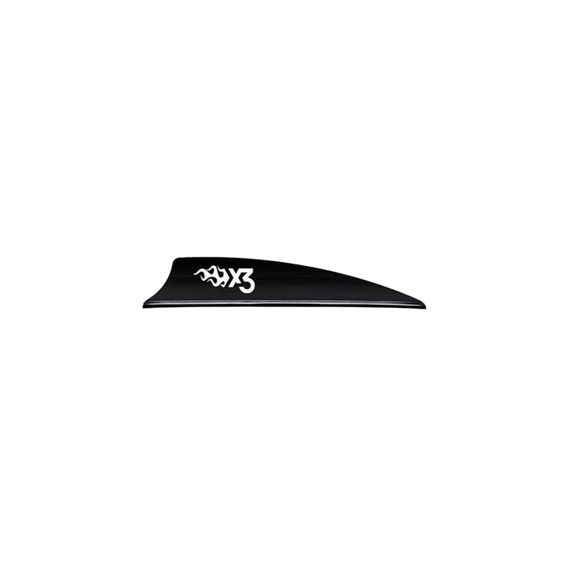 Bohning X3 Vane, 2.25", Black, 36pk