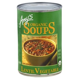Amy's Organic Lentil Vegetable Soup, 14.5-ounce Cans [Pack of 6]6