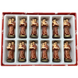 3" San Antonio De Padua  12 Pcs Set Anthony of Padua Portuguese Catholic Priest