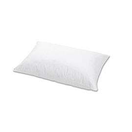 Hanskruchen Feather Neck Pillow with 70% Feathers - 100% Cotton - Suitable for Allergy Sufferers - Decorative Cushion 40 x 60 cm - for Travel and Camping