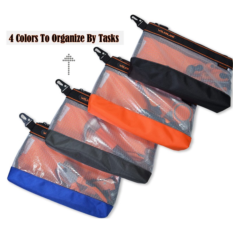 WELKINLAND Clear Tool Pouch, 4PCS Tool pouches, 13" Tools pouch,