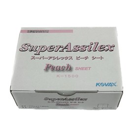 KOVAX Super Asylex Peach Sheet (Box), Magic Type, 6.7 x 5.1 inches (170 x 130 mm), Particle No. 1,500 Equivalent, Pack of 50, 1 Box