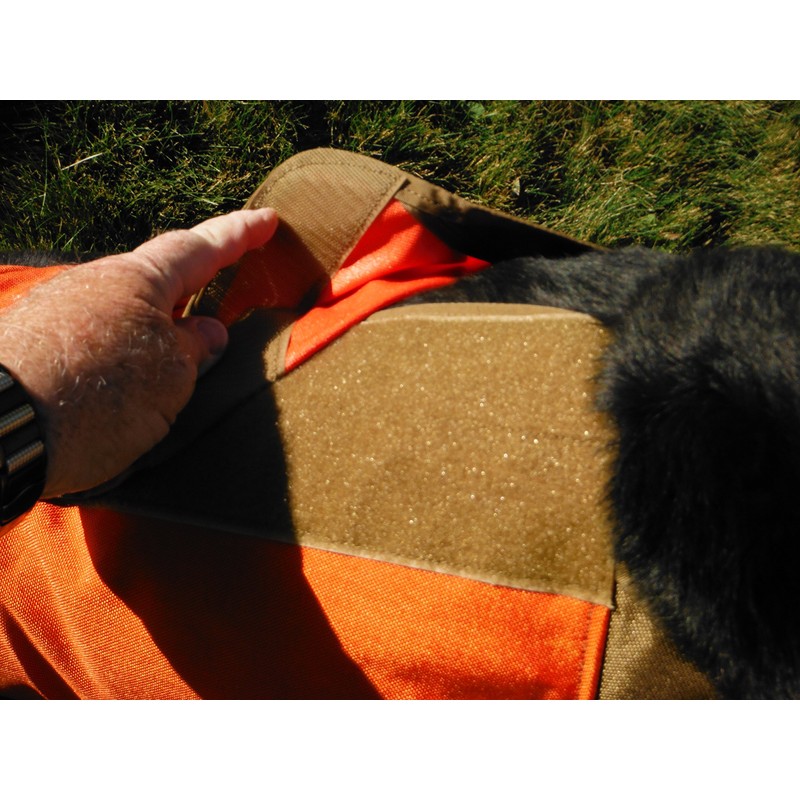 CUGA Vest Serious Protection for The Active Dog (MED, Orange/Coyote)