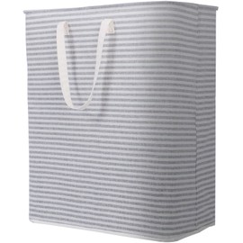 Lifewit Laundry Hamper Large Collapsible Laundry Basket, Freestanding Waterproof Clothes Hamper Storage with Easy Carry Handles for Clothes in Bedroom Bathroom College Dorm for Adults, Grey, 125L