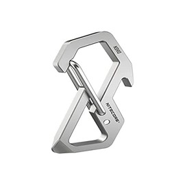 Nitecore Titanium Carabiner NSH10 Can also be used as a bottle opener and slotted screwdriver