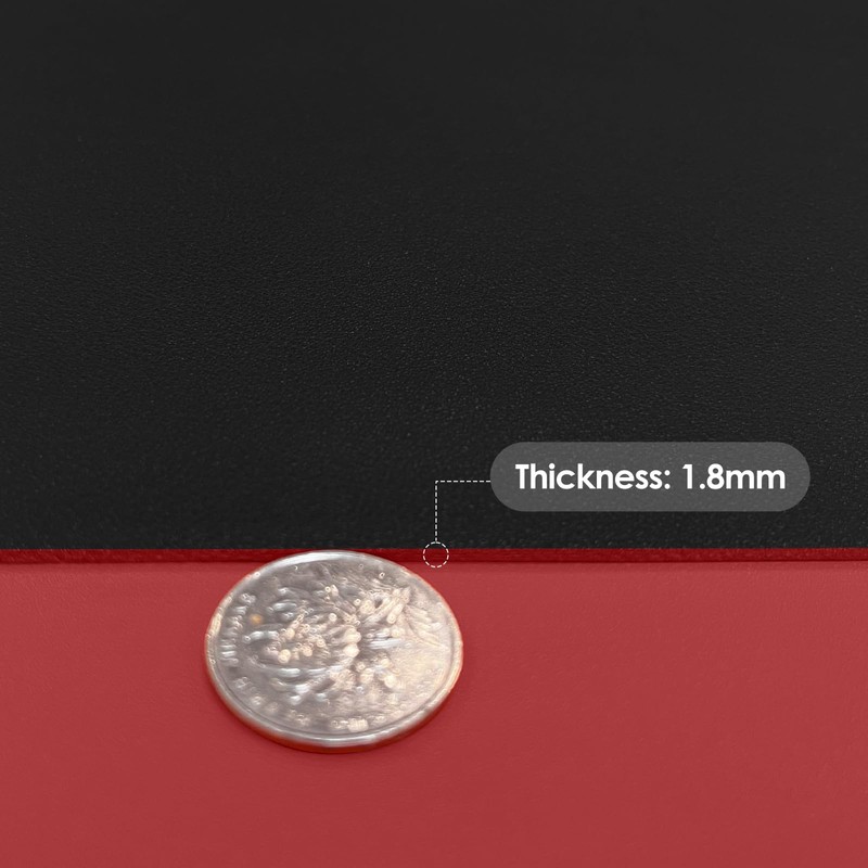 Zinkooat Leather Table Cover,1.8mm Thick,24x48 Inch Desk Cover,Large Desk Mat,Table