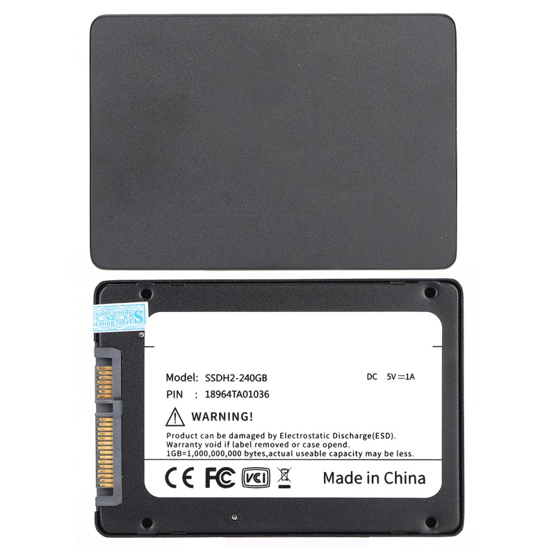 Hsthe Sea 2.5inch SSD Black High Speed Metal Hard Drive