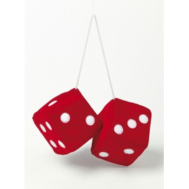 Sumex JUMBO40 Large Plush Dice, Red, 9 x 9 cm