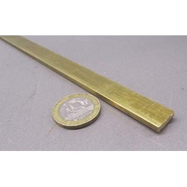 360 Brass Flat Bar .125" Thick x .500" Width x 6 Foot Length 1 Piece