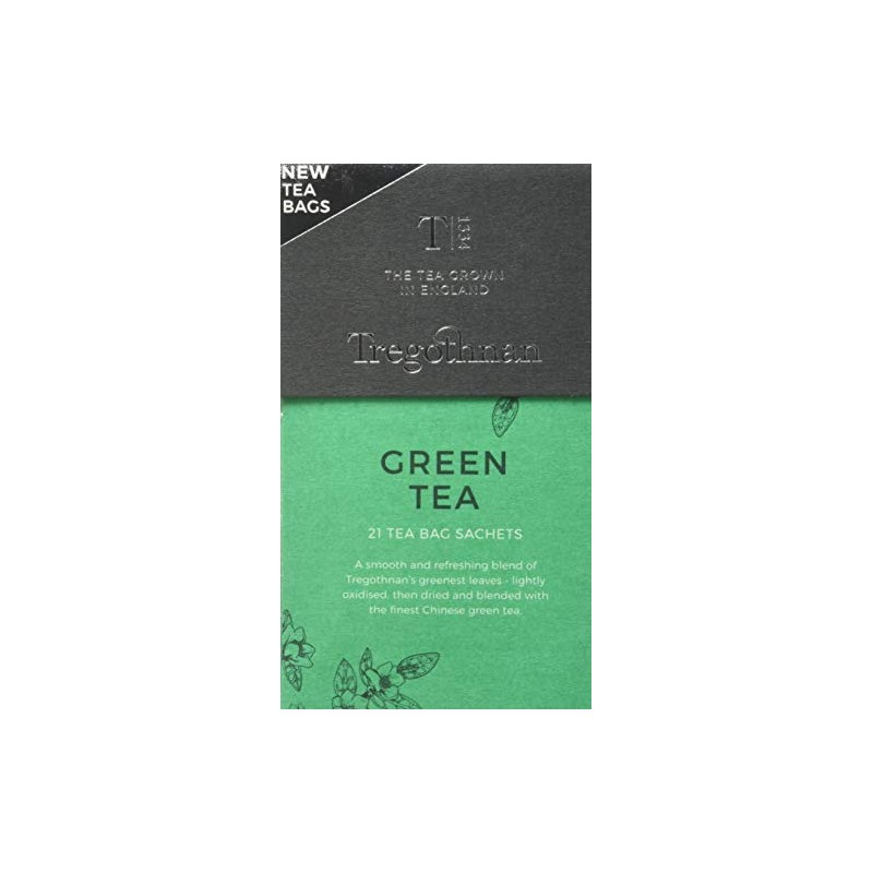 Tregothnan Green Tea 21 Sachet Box