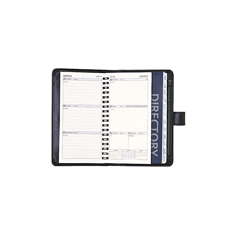 Collins PU Snap Closure Organiser, Purple