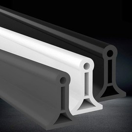 Shower Tray Sealing Strip Bath Seal Flexible Wet Room Bathroom Floor Seal Perfect Shower Screen Seal Replacement Kitchen Water Stopper for Wet and Dry Separation (Color : White, Size : 70CM)