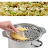 Hicook Stainless Steel Spaetzle Maker Lid with Scraper Traditional German