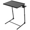 Adjustable TV Tray Table for Breakfast & Dinner - Black