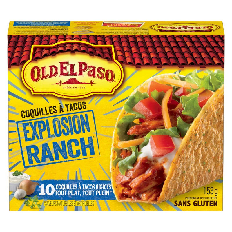 Old El Paso Ranch Blasted Stand n' Stuff Taco Shells,