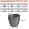 TULMERO Matte Flower Pot, Plastic Planter, Decorative Pot for Large