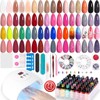 Lavender Violets Gel Nail Polish Kit with U V Light,