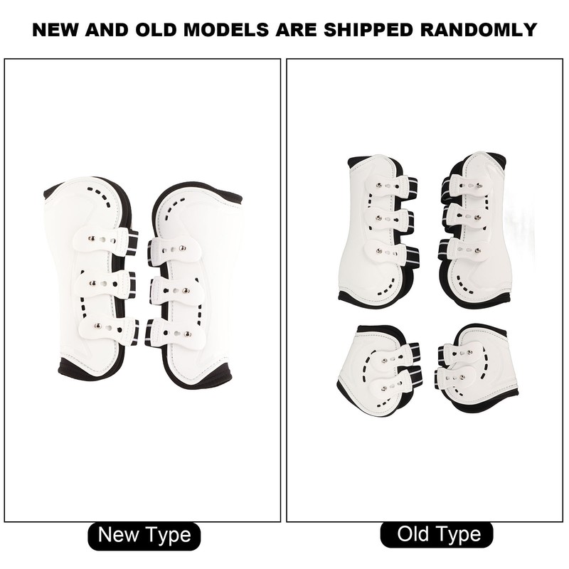 Horse Front Tendon Boots Adjustable Breathable Open Front Protective Horse