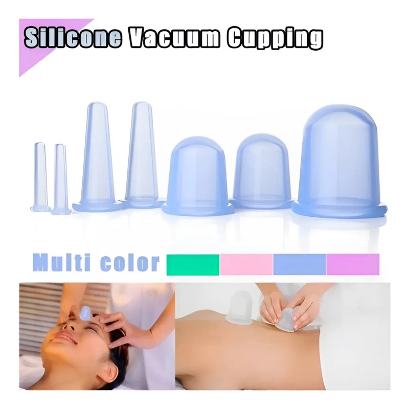 Ventosas De Silicona Para Masajes, 7 Piezas