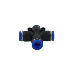 Quick Coupling 6mm Cross Hose Cross Connector Pack of 10