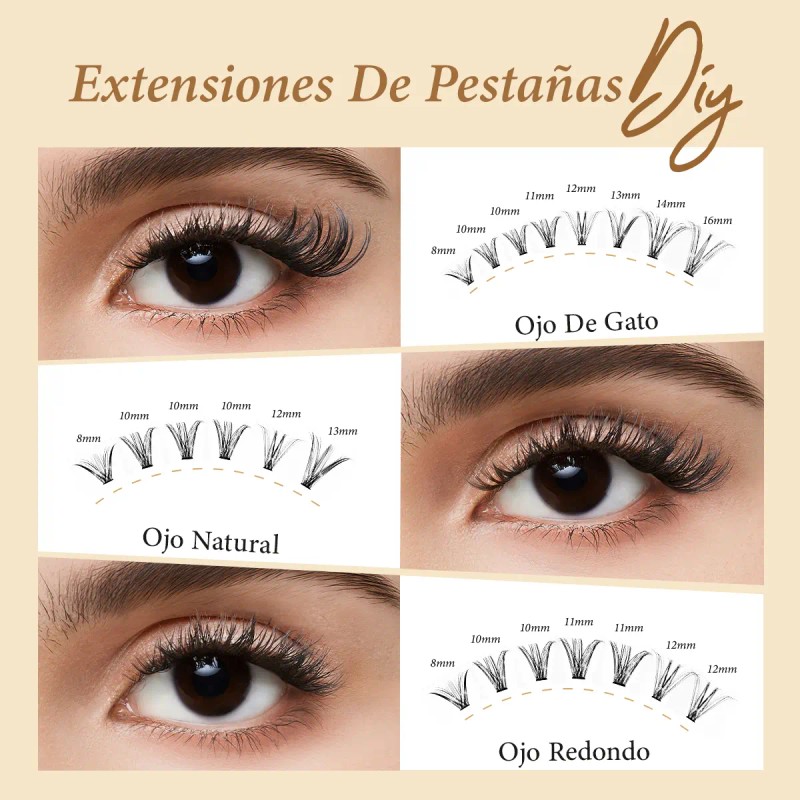 Luminlash Kit De Extensiones De Pestañas 8-18mm