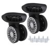 Luqeeg Luggage Suitcase Replacement Wheels - 360° Swivel Wheel Replacement