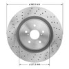 Bendix Premium PRT5943 Front Brake Rotor for Lexus IS F