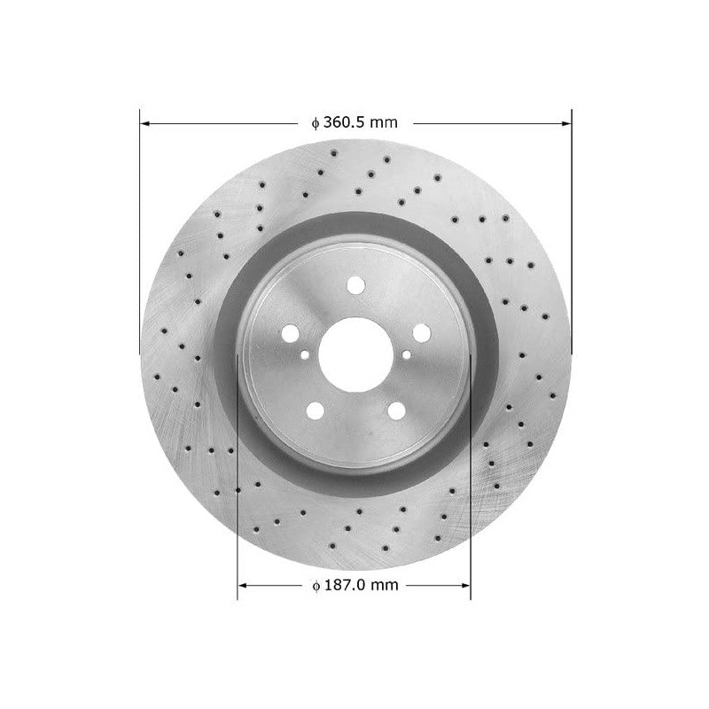 Bendix Premium PRT5943 Front Brake Rotor for Lexus IS F