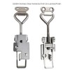 SYINE Adjustable Buckle Cabinet Boxes Lever Handle Toggle Latch Lock with Screws, 2 Pcs (SK-1S, 75-95mm)
