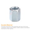 sourcing map 6pcs M16x22x30mm Coupling Nuts - Galvanized Carbon Steel