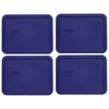 Pyrex 7211-PC Navy Blue Plastic Rectangle Replacement Storage Lid, Made