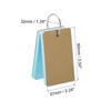 PATIKIL 3.5" x 2" Blank Flash Cards with Rings, 300