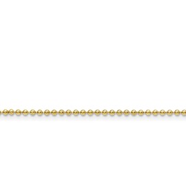 Bonyak Jewelry Chisel Stainless Steel Polished Yellow IP-Plated 2mm 20 inch Ball Chain in Stai