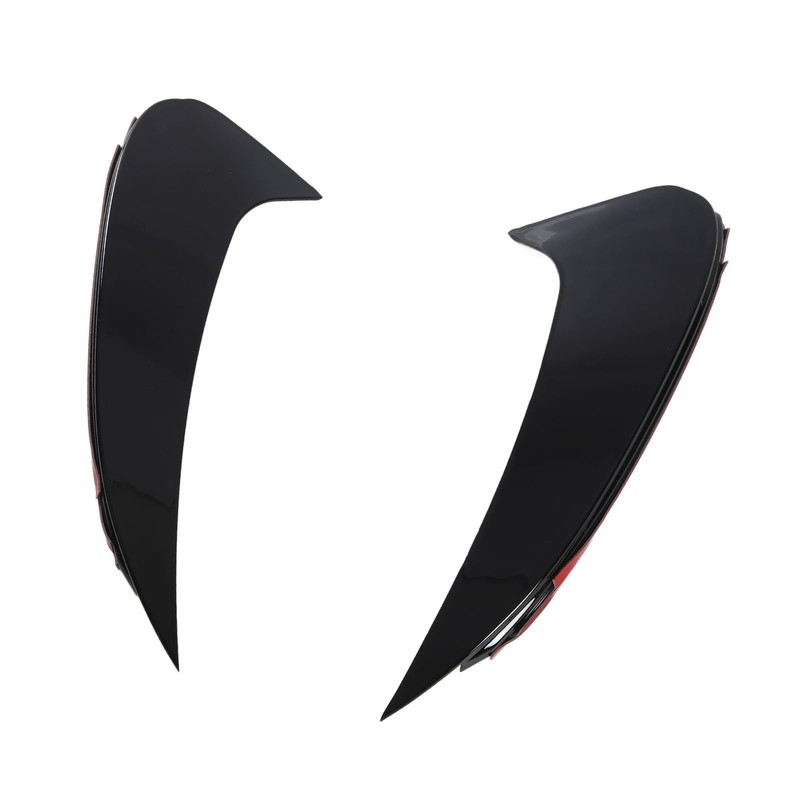 Pair of Rear Bumper Air Vent Spoiler Splitter Glossy Black